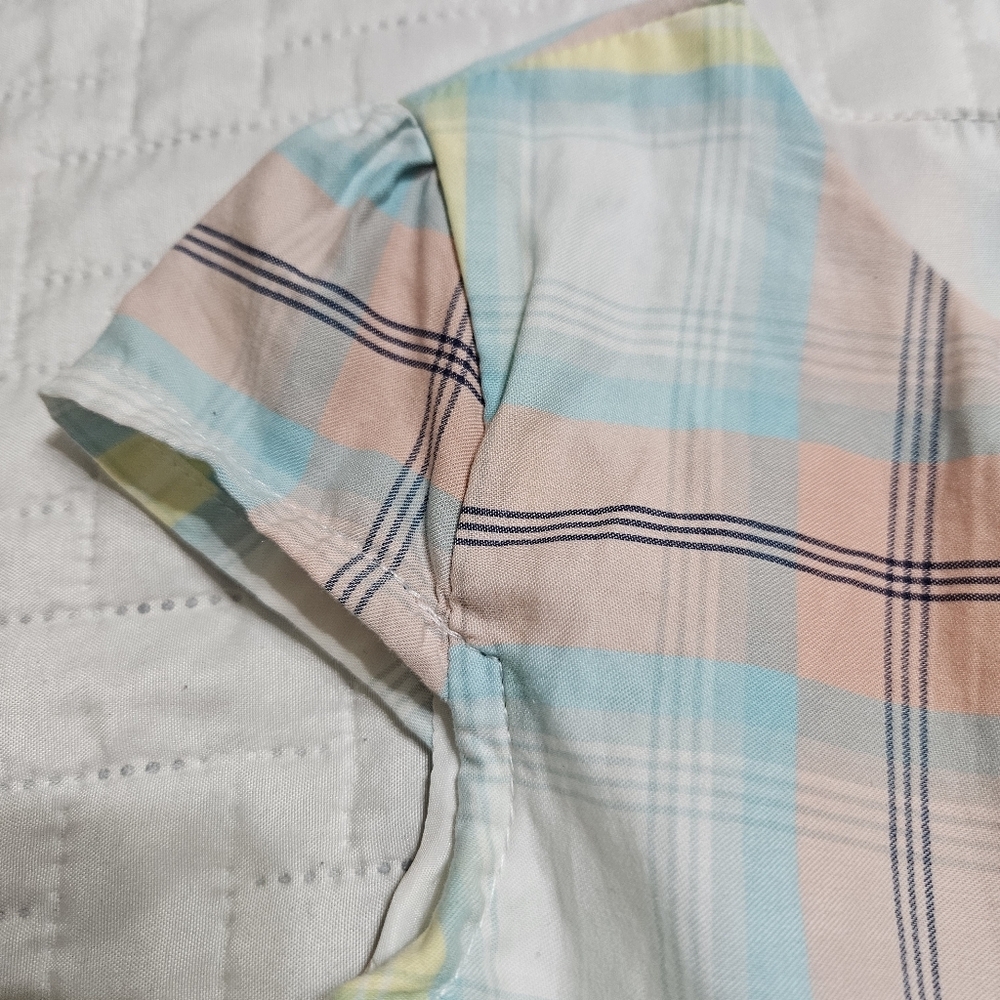 Carter's Plaid Pastel Colored Dress Size 4t - Picture 4 of 8